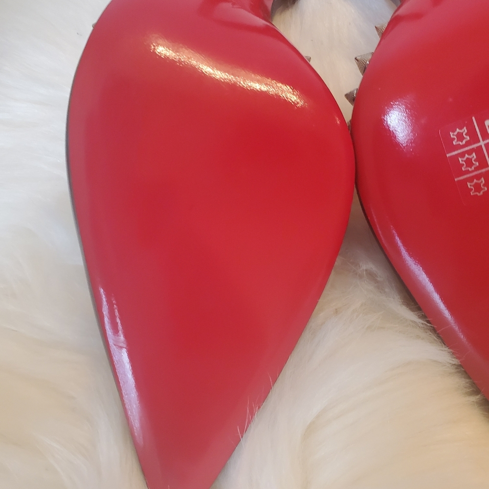 Christian Louboutin IRISHELL 85 NAPPA SHINY BK65 BLACK/SILVER (size 41) - Picture 9 of 9